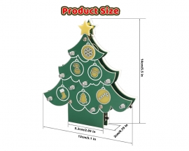 ICSTATION Christmas Tree Soldering Project, Musical Xmas Tree Soldering Practice Kit With Colorful Light, DIY Electronic Kit for School Home Learning Xmas Decoration & Gifts